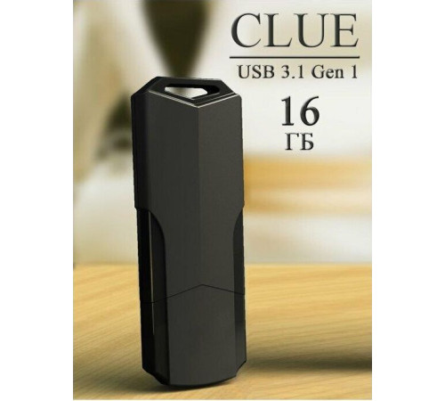 SMARTBUY (SB16GBCLU-K3) UFD 3.0/3.1 016GB CLUE Black