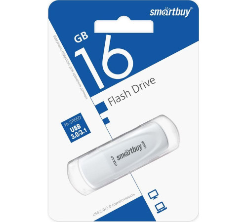 SMARTBUY (SB016GB3SCW) UFD 3.0/3.1 016GB Scout White