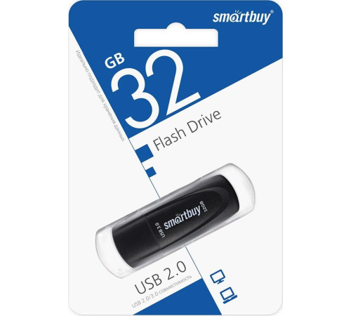 SMARTBUY (SB032GB3SCK) UFD 3.0/3.1 032GB Scout Black