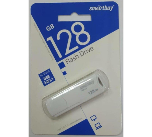 SMARTBUY (SB128GBCLU-W3) UFD 3.0/3.1 128GB CLUE White