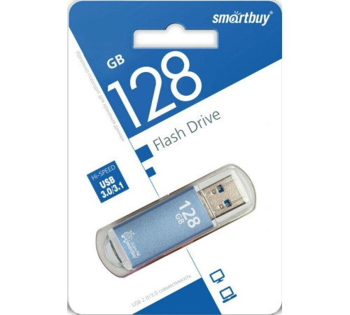 SMARTBUY (SB128GBVC-B3) UFD 3.0/3.1 128GB V-Cut Blue
