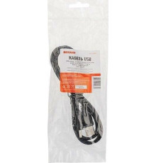 REXANT (18-0235) КАБЕЛЬ USB ШТЕКЕР - DC РАЗЪЕМ ПИТАНИЕ 1,4Х3,4 ММ, СПИРАЛЬ 1,5 МЕТРА, ЧЕРНЫЙ