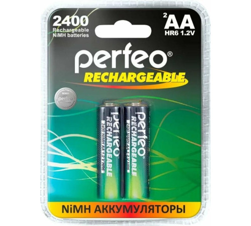 PERFEO (PF_C3010) AA2400MAH/2BL Аккумулятор Пластик