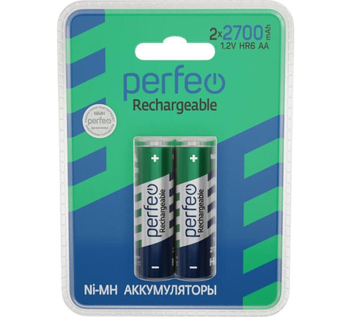 PERFEO (PF_C3320) AA2700MAH/2BL Аккумулятор Пластик