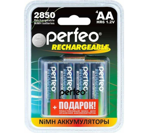 PERFEO (PF_C3319) AA2850MAH/4BL+ BOX Аккумулятор Пластик