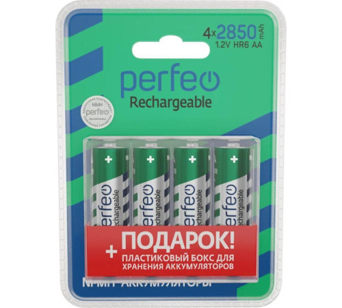 PERFEO (PF_C3319) AA2850MAH/4BL+ BOX Аккумулятор Пластик