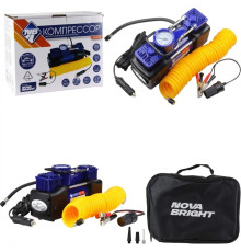 NOVA BRIGHT АК-75L двухпоршневой, металлический корпус, в сумке, LED-фонарь 36451