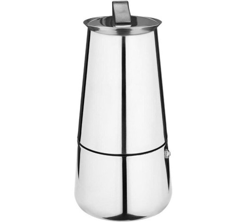 MALLONY Гейзерная кофеварка ITALIA, объем 450 мл/9 чашек, из нержавеющей стали