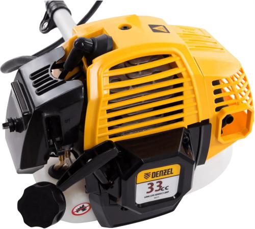 DENZEL Триммер бензиновый DR33S, 33 см3, разъемная штанга, состоит из 2 частей 96272