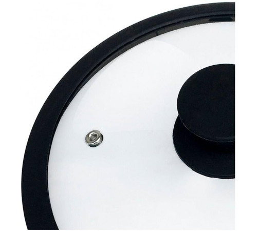 Крышка MALLONY Крышка стеклянная C-type с силиконовым ободком CAPPELLO-C, 24 см диа