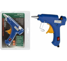 ENGY Пистолет клеевой 20W с кнопкой включения и антикаплей EGG-20