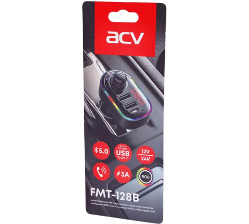 ACV FMT-128B черный MicroSD BT USB (38762)