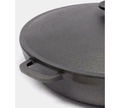 РОССИЯ 1832-3 Жаровня чугунная, 32 см, с двумя ручками и крышкой