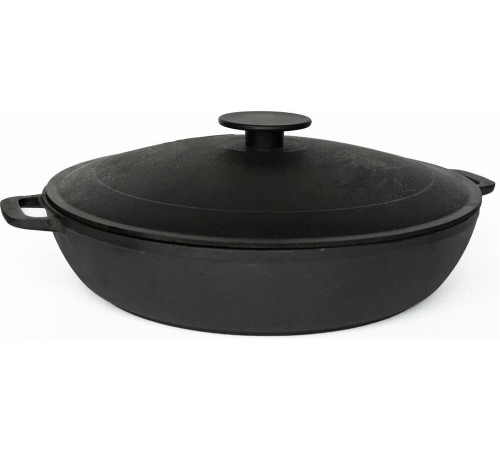 РОССИЯ 1832-3 Жаровня чугунная, 32 см, с двумя ручками и крышкой