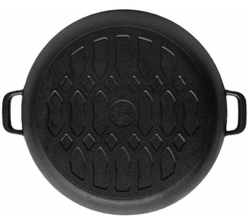 РОССИЯ 1832-3 Жаровня чугунная, 32 см, с двумя ручками и крышкой