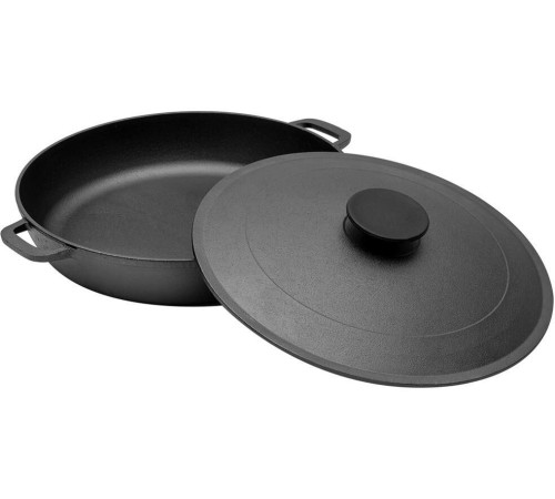 РОССИЯ 1832-3 Жаровня чугунная, 32 см, с двумя ручками и крышкой