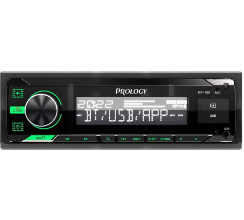 PROLOGY GT-160 1DIN 4x55Вт v4.2 ПДУ (PRGT160)