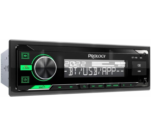 PROLOGY GT-160 1DIN 4x55Вт v4.2 ПДУ (PRGT160)