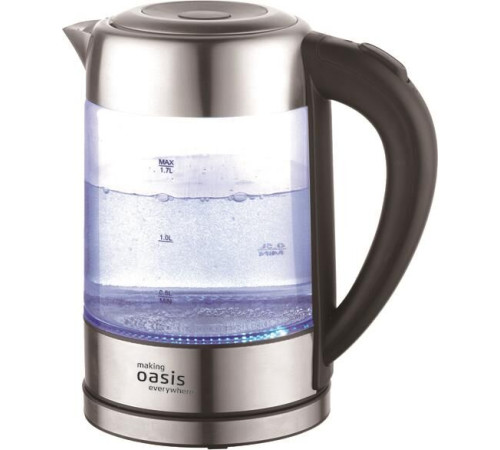 OASIS K-7GS стальной+черный 1,7л. 2200Вт