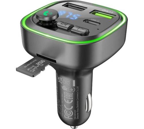 BOROFONE (6941991104039) BC48 Black 2USB+1Type-C QC3.1