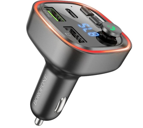 BOROFONE (6941991104039) BC48 Black 2USB+1Type-C QC3.1