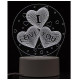 ENERGY Светильник декоративный EN-NL 22 3D три сердца (106253)