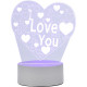 ENERGY Светильник декоративный EN-NL 23 3D сердце с надписью I LOVE YOU (106254)
