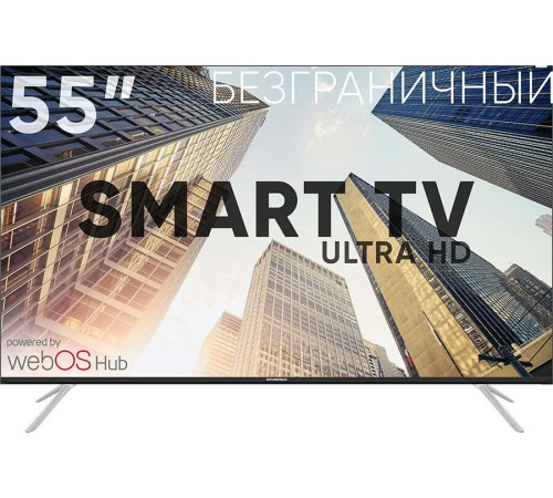 SOUNDMAX SM-LED55M03SU UHD SMART TV WebOS Безрамочный