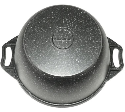 KUKMARA кмт44а а/пр литой 4,0л крышка-сковорода Темный мрамор