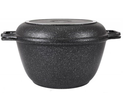 KUKMARA кмт44а а/пр литой 4,0л крышка-сковорода Темный мрамор