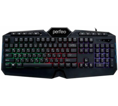 PERFEO (PF_B3410) VISION Multimedia, GAME DESIGN, подсв. 3 цвет USB, чёрн