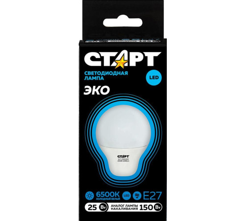 СТАРТ (464) LEDGLSE27 25W 65 WS 10/101 черный