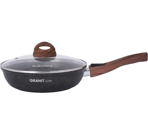 KUKMARA сго263а а/пр литая 26см съемн/руч стекл/кр Granit ultra original