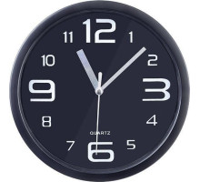 PERFEO (PF_C3042) PF-WC-001 (С1), круглые д. 20 см, чёрный корпус / чёрный циферблат