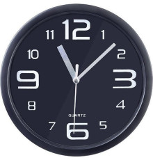 PERFEO (PF_C3042) PF-WC-001 (С1), круглые д. 20 см, чёрный корпус / чёрный циферблат