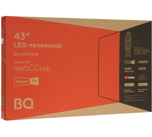 BQ 43FS36B UHD SMART TV WebOS Безрамочный