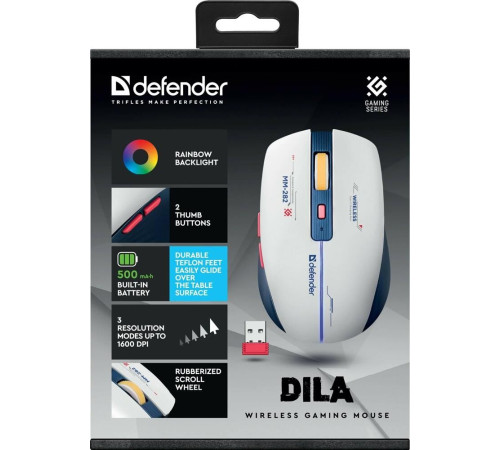 DEFENDER (52282) Dila MM-282 белый+синий