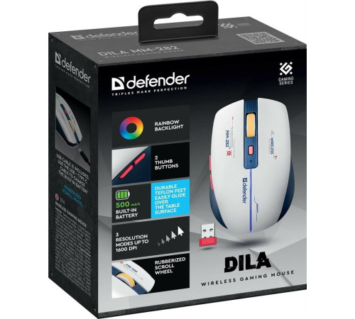 DEFENDER (52282) Dila MM-282 белый+синий