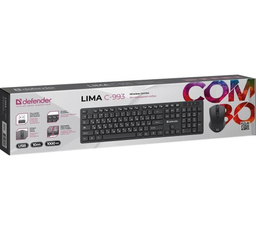 DEFENDER (45993) Lima C-993 RU черный