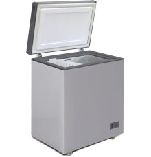 БИРЮСА M155KX 145л (ларь, глухая крышка) металлик