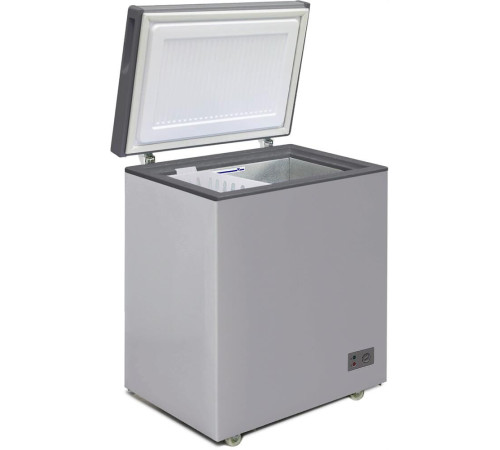 БИРЮСА M155KX 145л (ларь, глухая крышка) металлик