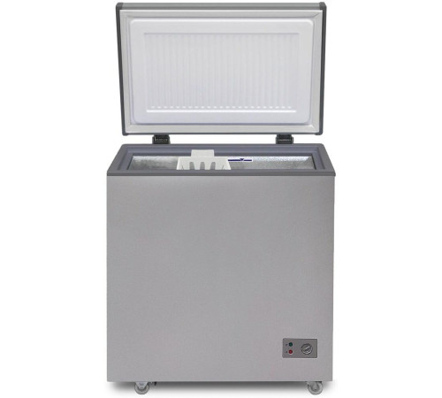 БИРЮСА M155KX 145л (ларь, глухая крышка) металлик