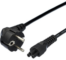 GOPOWER (00-00024056) кабель питания евровилка CEE 7/7-IEC 320 C5 1.8м ПВХ 0.75мм черный (1/10/160)