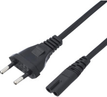 GOPOWER (00-00025227) C7 (2-pin) 1.8м ПВХ 0.75мм черный (1/300)