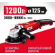 ЗУБР 1200 Вт, d125 мм, УШМ, регулировка оборотов (УШМ-125-1205 Э)