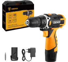 DEKO DKCD12V в кейсе, 12В, 2х1.5Ач 083-1006