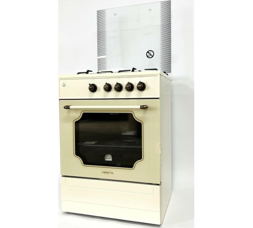 VESTA Bergamo VGG 10-G бежевая Retro ГК духовки (чуг решётки)