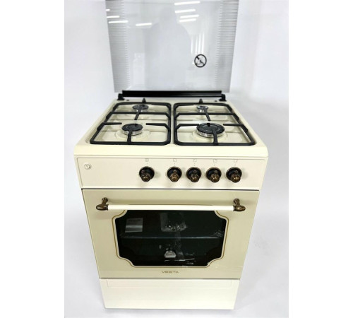 VESTA Bergamo VGG 10-G бежевая Retro ГК духовки (чуг решётки)