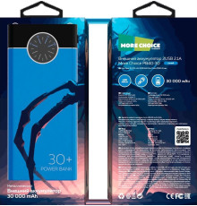 MORE CHOICE (4610196406775) PB40-30 30000mAh Blue