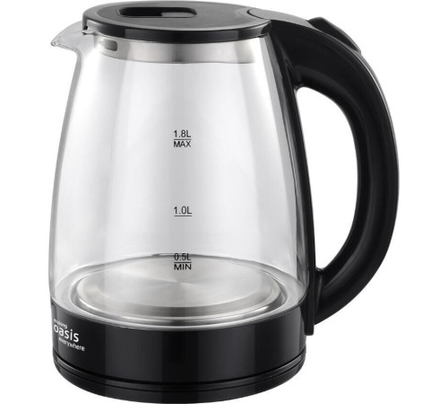 OASIS K-8GВ стекло/черный 1,8л.